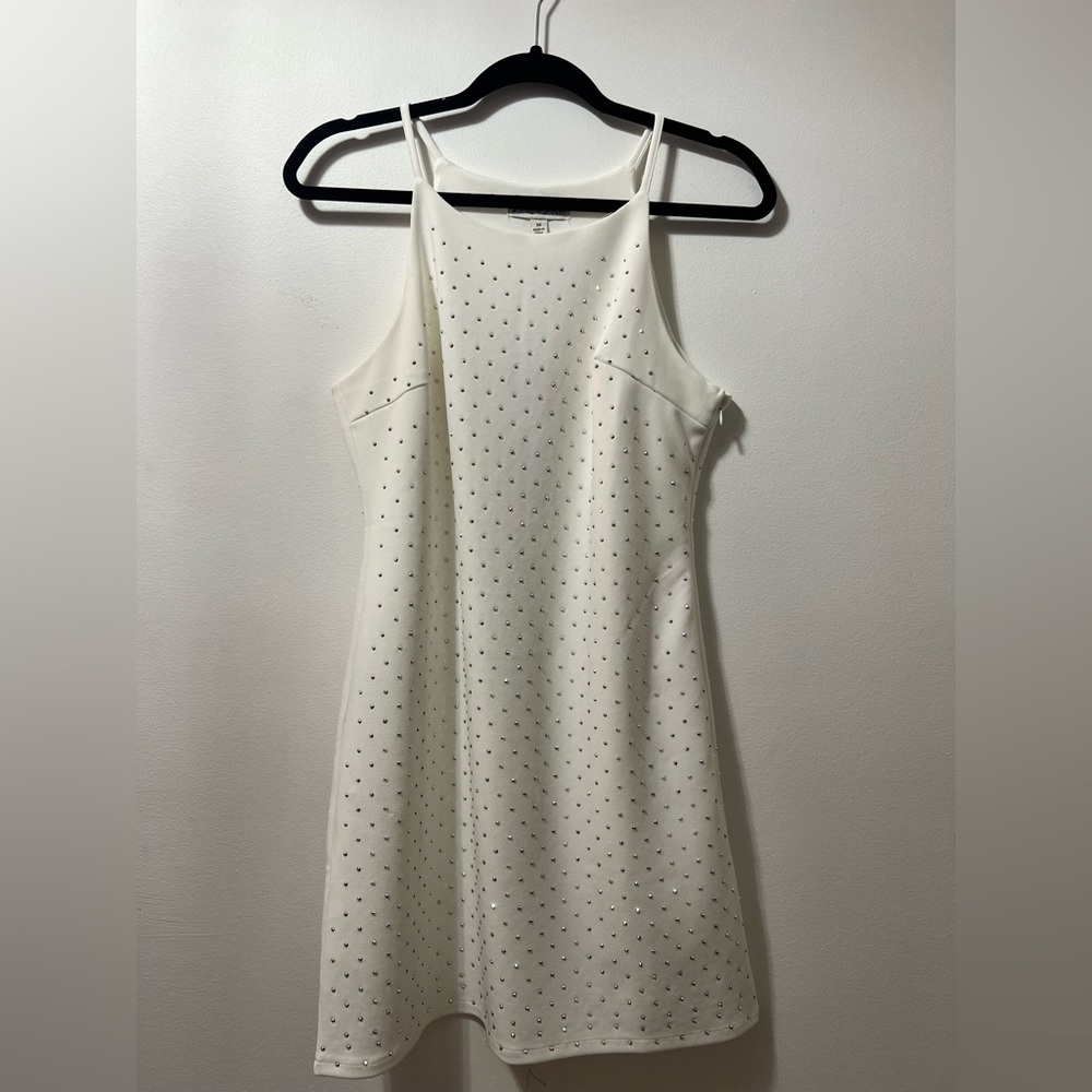 Studded white dress